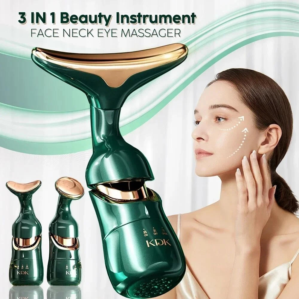 3 In 1 Facial Lifting Device, Neck Facial Eye, EMS Beauty Skin Tightening Wrinkle