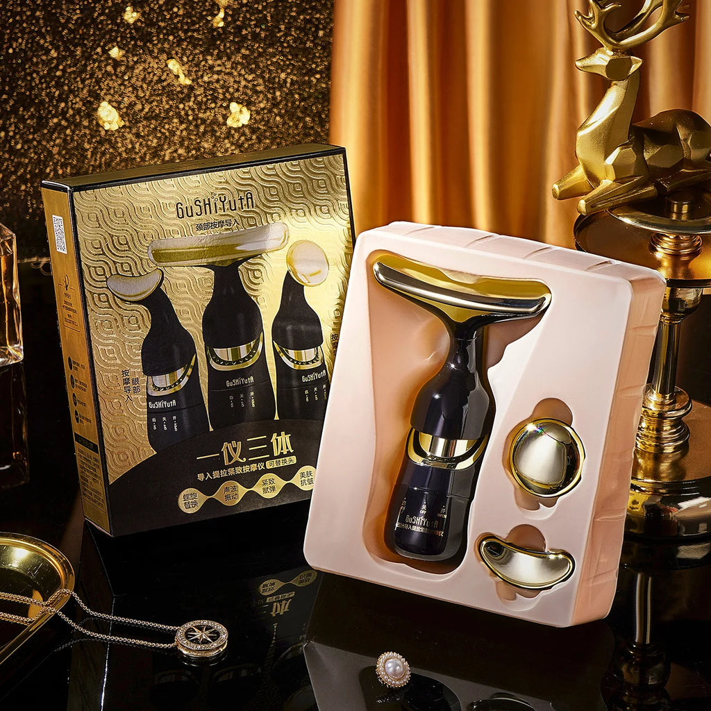 3 In 1 Facial Lifting Device, Neck Facial Eye, EMS Beauty Skin Tightening Wrinkle