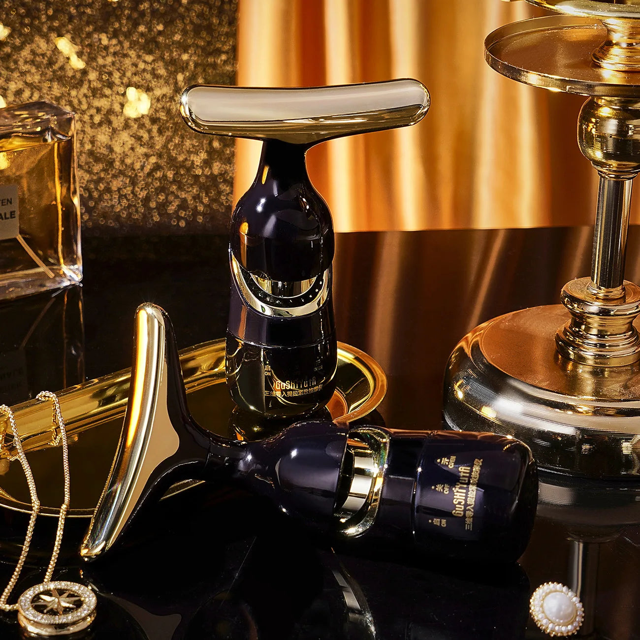 3 In 1 Facial Lifting Device Neck Facial Eye Massage Face Slimmer EMS Beauty Skin Tightening Wrinkle Anti Aging Face