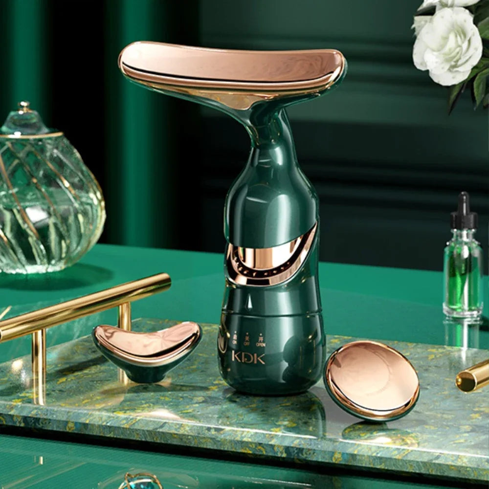 3 In 1 Facial Lifting Device Neck Facial Eye Massage Face Slimmer EMS Beauty Skin Tightening Wrinkle Anti Aging Face