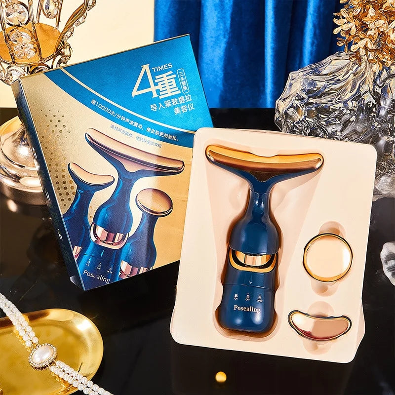 3 In 1 Facial Lifting Device, Neck Facial Eye, EMS Beauty Skin Tightening Wrinkle