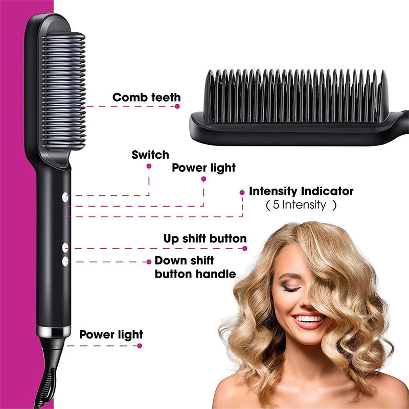 2 In 1 Hair Straightener / Hot Comb